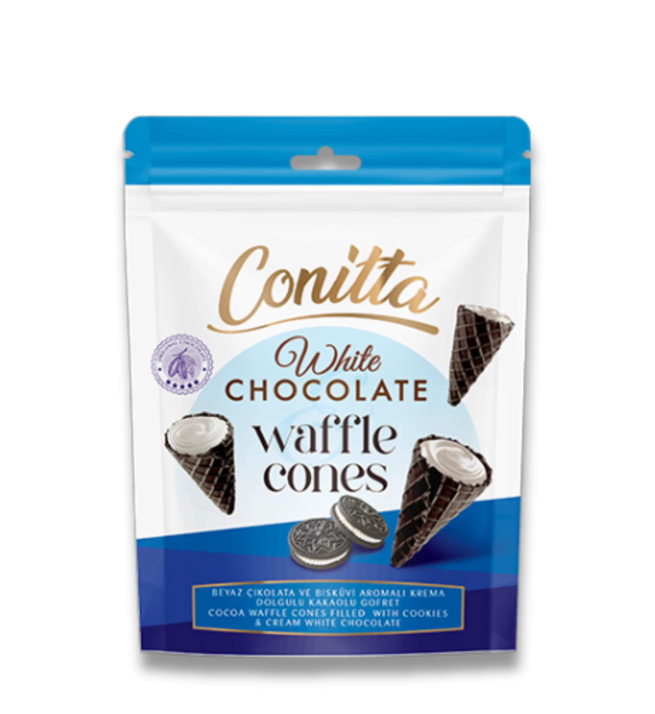 Conitta Cookies Chocolate Filled Cones