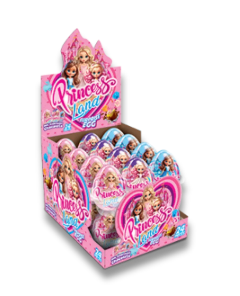 PRINCESS TOY FILLED CHOCOLATE SURPRIZE EGGS - MOST FOOD