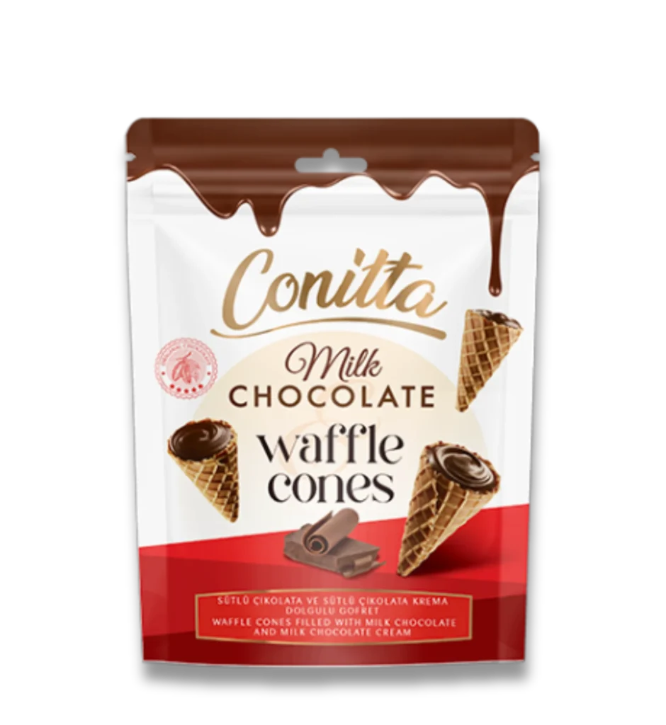 Conitta - Milk Chocolate Cream Filled Mini Wafer Cones by Most Food