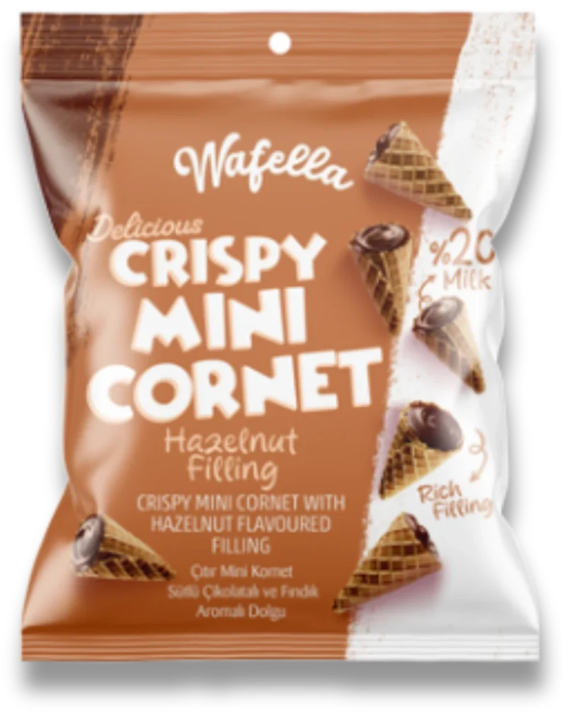 Wafella - Hazelnut Cream Filled Crispy Mini Cornet by Most Food