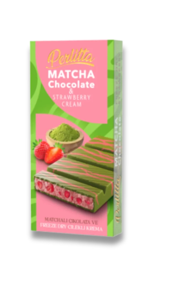 Matcha Chocolate with Strawberry Cream - Most Food