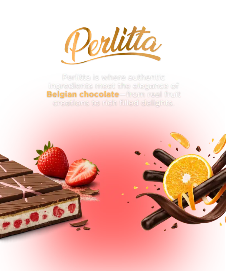 Perlitta Filled Chocolate Bars and Chocolate Fruit Sticks Mobile Banner - Most Food by Brandicate