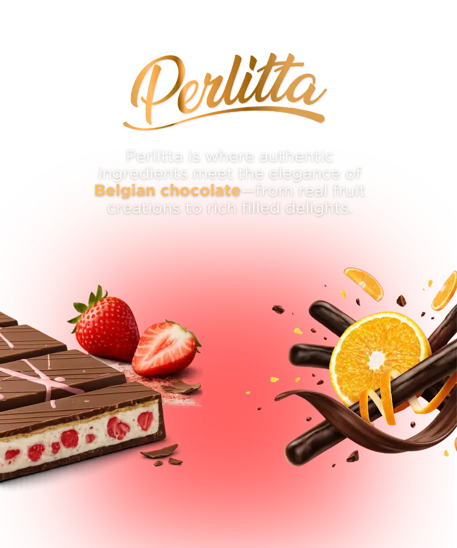 Perlitta Filled Chocolate Bars and Chocolate Fruit Sticks Mobile Banner - Most Food by Brandicate