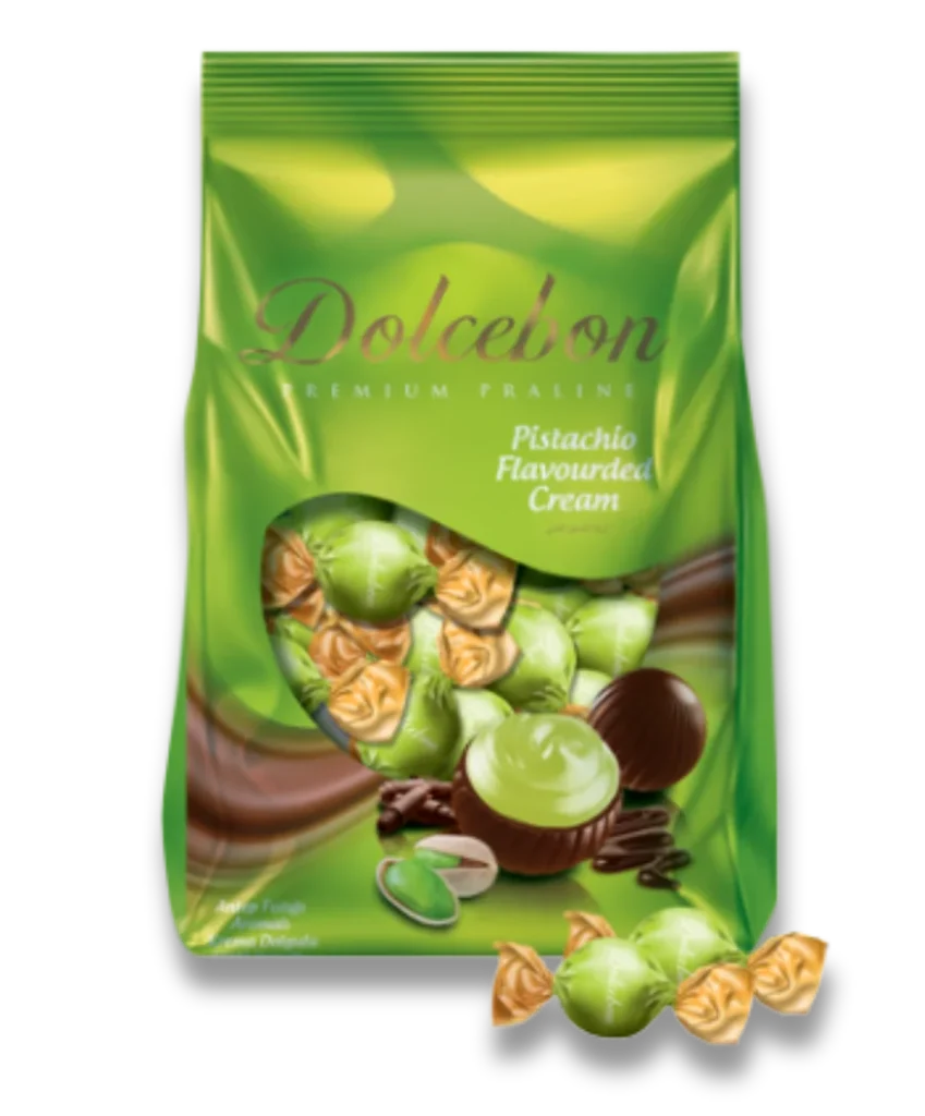Dolcebon - Pistachio Cream Filled Premium Praline 1 kg Pack For Serving by Most Food